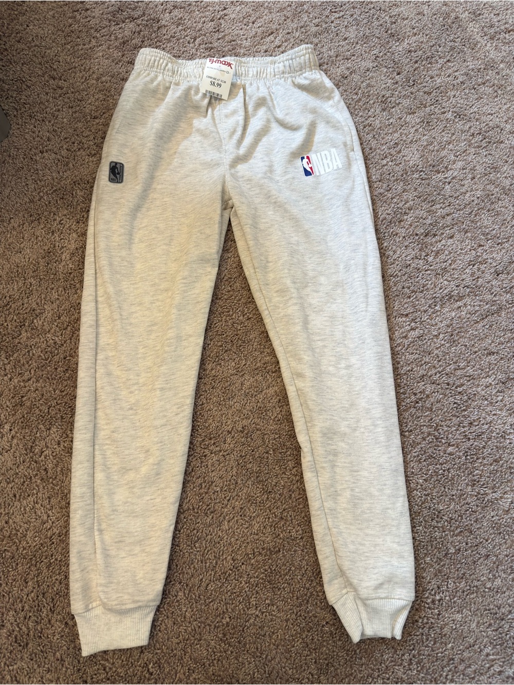 NBA Kids' Gray Fleece Sweatpants